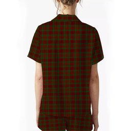 ScotsTee Shop Scottish MacDonell of Keppoch 3 Crest Women's Short Sleeve Short Set Tartan Pyjama Set