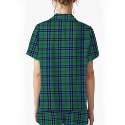 ScotsTee Shop Scottish Keith Ancient Crest Women's Short Sleeve Short Set Tartan Pyjama Set