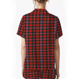 ScotsTee Shop Scottish MacDuff Modern SC Crest Women's Short Sleeve Short Set Tartan Pyjama Set