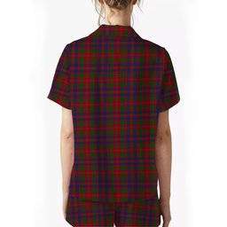 ScotsTee Shop Scottish MacIntyre of Gatehouse Crest Women's Short Sleeve Short Set Tartan Pyjama Set