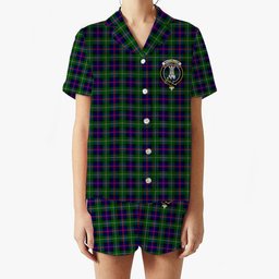 ScotsTee Shop Scottish MacCallum #2 Crest Women's Short Sleeve Short Set Tartan Pyjama Set