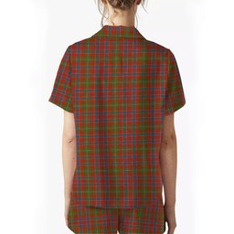 ScotsTee Shop Scottish Lumsden Ancient Crest Women's Short Sleeve Short Set Tartan Pyjama Set