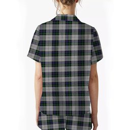 ScotsTee Shop Scottish MacKenzie Dress 3 Crest Women's Short Sleeve Short Set Tartan Pyjama Set