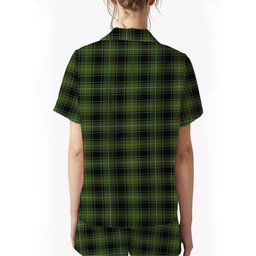 ScotsTee Shop Scottish MacIvor Hunting Crest Women's Short Sleeve Short Set Tartan Pyjama Set