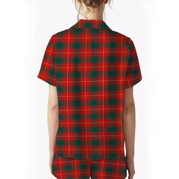 ScotsTee Shop Scottish MacFie Modern Crest Women's Short Sleeve Short Set Tartan Pyjama Set