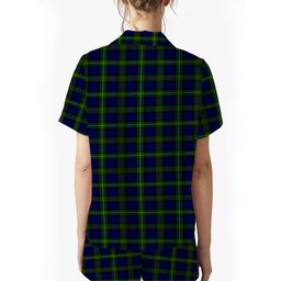 ScotsTee Shop Scottish MacEwen Modern SC Crest Women's Short Sleeve Short Set Tartan Pyjama Set