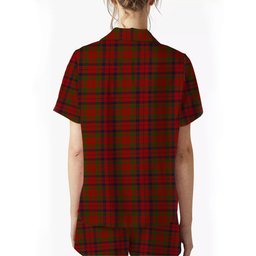 ScotsTee Shop Scottish Lumsden Boghead Crest Women's Short Sleeve Short Set Tartan Pyjama Set