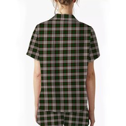 ScotsTee Shop Scottish MacKinnon Dress Crest Women's Short Sleeve Short Set Tartan Pyjama Set