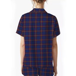 ScotsTee Shop Scottish MacLaine of Lochbuie Crest Women's Short Sleeve Short Set Tartan Pyjama Set