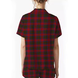 ScotsTee Shop Scottish MacQuarrie 5 Crest Women's Short Sleeve Short Set Tartan Pyjama Set