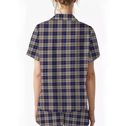 ScotsTee Shop Scottish MacRae of Conchra Crest Women's Short Sleeve Short Set Tartan Pyjama Set