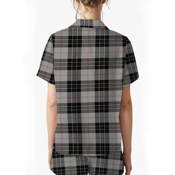 ScotsTee Shop Scottish MacPherson Dress Crest Women's Short Sleeve Short Set Tartan Pyjama Set