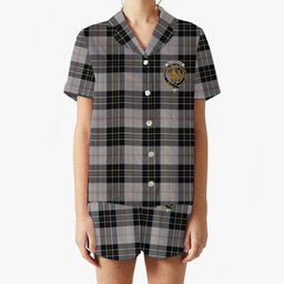 ScotsTee Shop Scottish MacPherson Dress Crest Women's Short Sleeve Short Set Tartan Pyjama Set