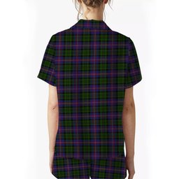 ScotsTee Shop Scottish MacNeil of Colonsay 2 Crest Women's Short Sleeve Short Set Tartan Pyjama Set