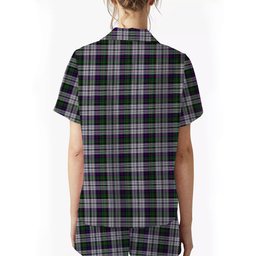 ScotsTee Shop Scottish Malcolm Dress Lochcarron 2005 Crest Women's Short Sleeve Short Set Tartan Pyjama Set