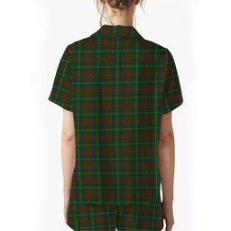 ScotsTee Shop Scottish McIntosh Hunting Crest Women's Short Sleeve Short Set Tartan Pyjama Set