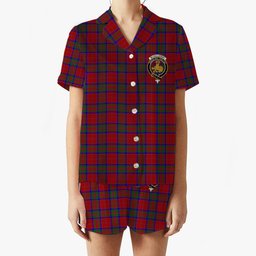 ScotsTee Shop Scottish McGillivray Crest Women's Short Sleeve Short Set Tartan Pyjama Set
