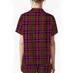 ScotsTee Shop Scottish McIntyre Modern Crest Women's Short Sleeve Short Set Tartan Pyjama Set