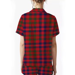 ScotsTee Shop Scottish McColl Old Modern Crest Women's Short Sleeve Short Set Tartan Pyjama Set