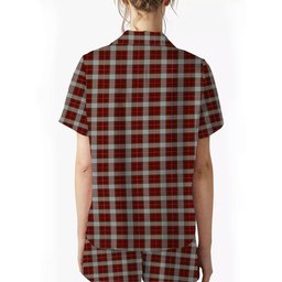 ScotsTee Shop Scottish McFie Dress Crest Women's Short Sleeve Short Set Tartan Pyjama Set