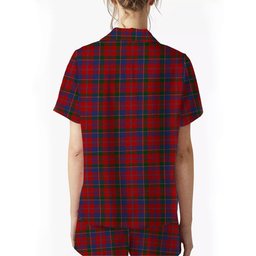 ScotsTee Shop Scottish McDonald of Glenaladale Crest Women's Short Sleeve Short Set Tartan Pyjama Set