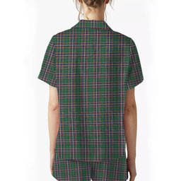 ScotsTee Shop Scottish McFarlane Hunting Ancient Crest Women's Short Sleeve Short Set Tartan Pyjama Set
