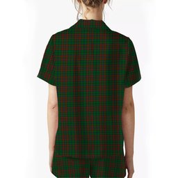 ScotsTee Shop Scottish Matheson Hunting Highland Society of London Crest Women's Short Sleeve Short Set Tartan Pyjama Set