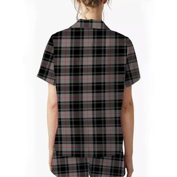 ScotsTee Shop Scottish Moffat Modern SC Crest Women's Short Sleeve Short Set Tartan Pyjama Set