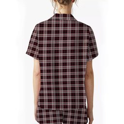 ScotsTee Shop Scottish McPherson Crest Women's Short Sleeve Short Set Tartan Pyjama Set