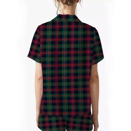 ScotsTee Shop Scottish McLennan Modern Crest Women's Short Sleeve Short Set Tartan Pyjama Set