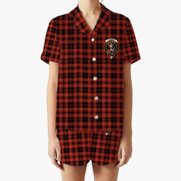 ScotsTee Shop Scottish Murray of Ochtertyre Ancient Crest Women's Short Sleeve Short Set Tartan Pyjama Set
