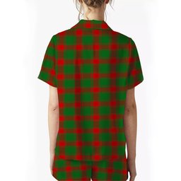 ScotsTee Shop Scottish Middleton Modern Crest Women's Short Sleeve Short Set Tartan Pyjama Set