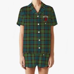 ScotsTee Shop Scottish McNeacail Hunting Ancient Crest Women's Short Sleeve Short Set Tartan Pyjama Set