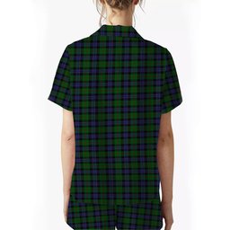 ScotsTee Shop Scottish Ogilvie of Inverarity VS 2 Crest Women's Short Sleeve Short Set Tartan Pyjama Set