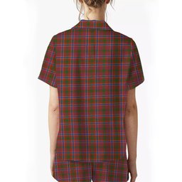 ScotsTee Shop Scottish McRae Red Ancient Crest Women's Short Sleeve Short Set Tartan Pyjama Set