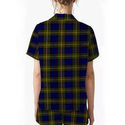 ScotsTee Shop Scottish Muir Crest Women's Short Sleeve Short Set Tartan Pyjama Set