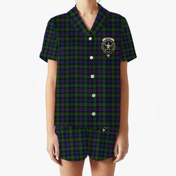 ScotsTee Shop Scottish Murray of Atholl Crest Women's Short Sleeve Short Set Tartan Pyjama Set