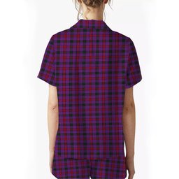 ScotsTee Shop Scottish Montgomery Modern Crest Women's Short Sleeve Short Set Tartan Pyjama Set