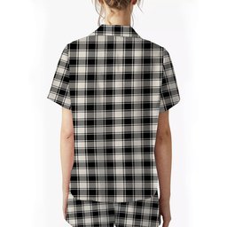 ScotsTee Shop Scottish McPhee B&W Ancient Crest Women's Short Sleeve Short Set Tartan Pyjama Set