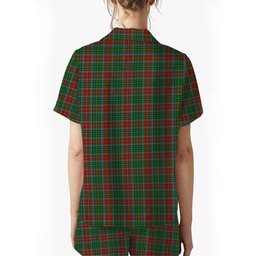 ScotsTee Shop Scottish Muirhead Crest Women's Short Sleeve Short Set Tartan Pyjama Set