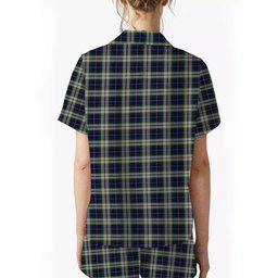 ScotsTee Shop Scottish McLeod Of Californian Crest Women's Short Sleeve Short Set Tartan Pyjama Set