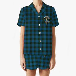 ScotsTee Shop Scottish Murray of Elibank Crest Women's Short Sleeve Short Set Tartan Pyjama Set
