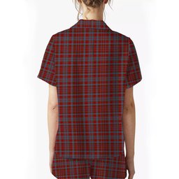 ScotsTee Shop Scottish Murray of Polmaise Crest Women's Short Sleeve Short Set Tartan Pyjama Set