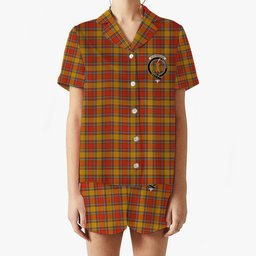 ScotsTee Shop Scottish Scrymgeour Ancient Crest Women's Short Sleeve Short Set Tartan Pyjama Set