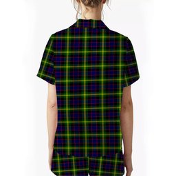 ScotsTee Shop Scottish Watson Modern Crest Women's Short Sleeve Short Set Tartan Pyjama Set
