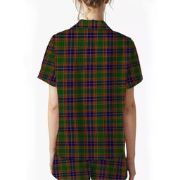ScotsTee Shop Scottish Stevenson Old Crest Women's Short Sleeve Short Set Tartan Pyjama Set