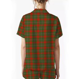 ScotsTee Shop Scottish Strange Ancient Crest Women's Short Sleeve Short Set Tartan Pyjama Set