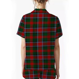 ScotsTee Shop Scottish Thomson Mackinlay Crest Women's Short Sleeve Short Set Tartan Pyjama Set