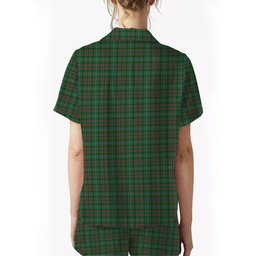 ScotsTee Shop Scottish Ralston USA Crest Women's Short Sleeve Short Set Tartan Pyjama Set