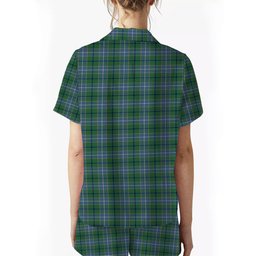 ScotsTee Shop Scottish Wishart Hunting Ancient Crest Women's Short Sleeve Short Set Tartan Pyjama Set